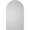 Ekena Millwork Round Top Surface Mount PVC Gable Vent w/ 2"W x 2"P Brickmould Sill Frame, 24"W x 40"H GVPRT24X4003SN - alternate 5